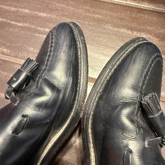 Allen Edmonds Grayson Tassel Loafer Mens Size 6.5 D Black Dress Leather USA - Picture 5 of 9